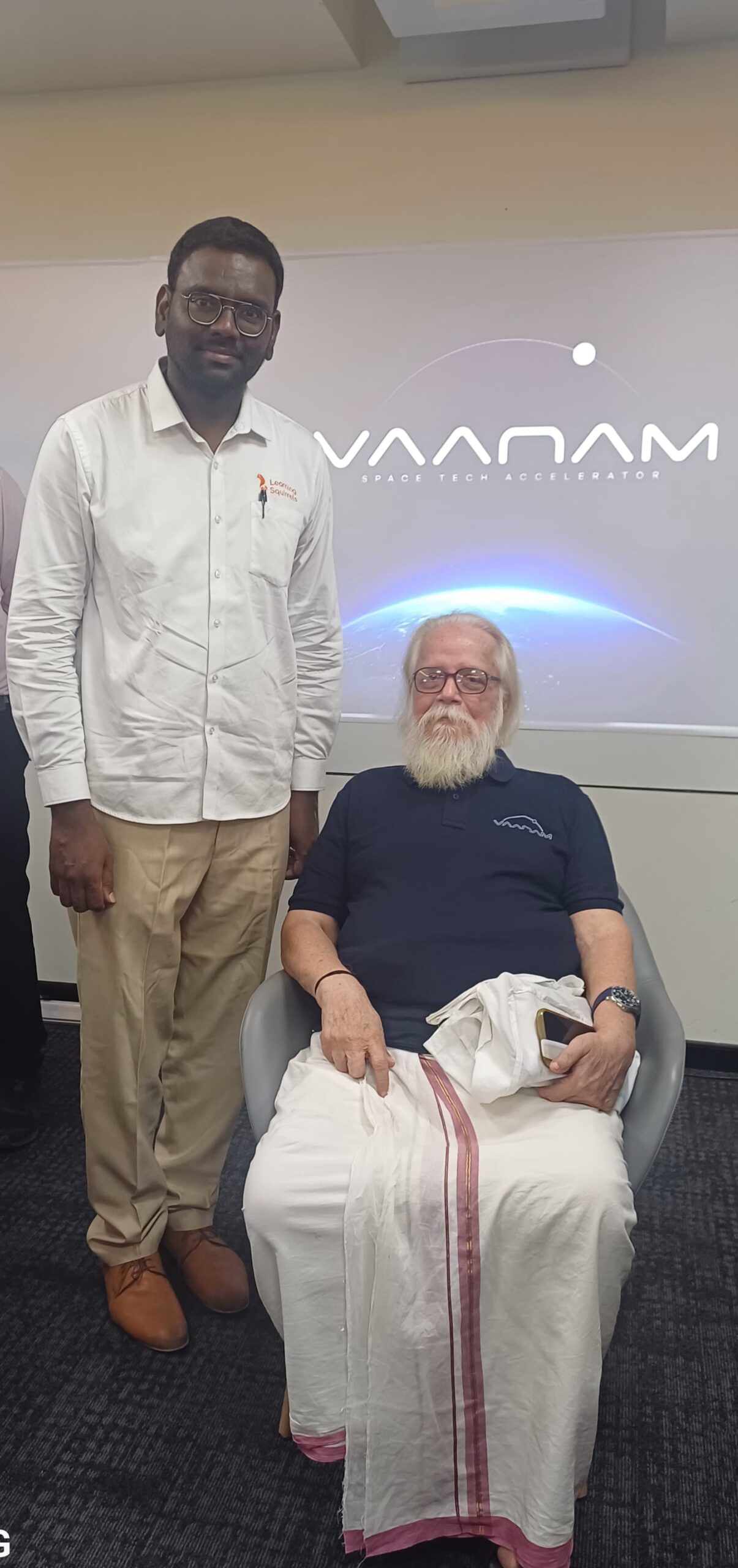 With Nambi Narayanan Sir